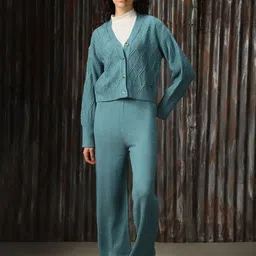 High Star Self Design Acrylic Sweater & Trouser Co-Ords-picture-17