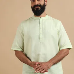 FILORI STUDIO Men Solid Daily Straight Pure Cotton Kurta-picture-48