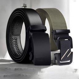 Metronaut Men Textured 2 Formal Belt-image-52