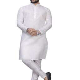 WELL TEX Men Solid Daily Straight Kurta-image-55