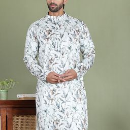 Anouk Men Floral Printed Sequinned Floral Kurta-picture-35
