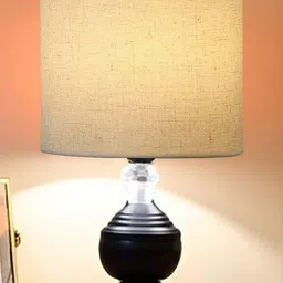 Decorcity Black Metal Cylindrical Shaped Table Lamp with Bulb-picture-19