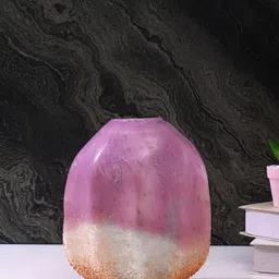 Myntra Elegant Homes Purple & White Swirl Textured Glass FlowerVases-image-23
