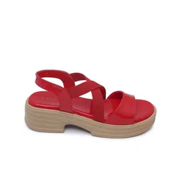 V-WALK Open Toe Platform Sandals image 2