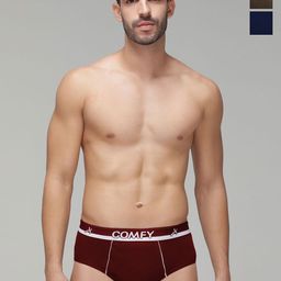 AMUL COMFY Pack Of 3 Cotton Basic Briefs AC-CBRIOE-SG-NY-MA-XL-3PC-picture-40