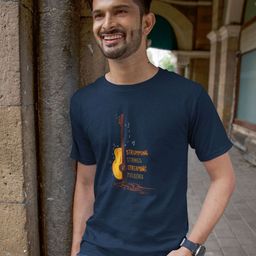 The Mad Riyazi Unisex Printed Extended Sleeves Pockets T-shirt-4