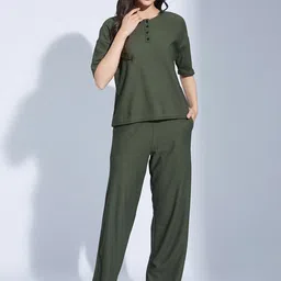 Selvia Round Neck Top And Trousers-image-78