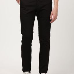 Indian Terrain Men Solid Brooklyn Slim Fit Mid-Rise Flat-Front Regular Trousers-picture-6