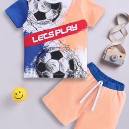 LITTLE NINJA Boys Printed T-shirt with Shorts-image-73