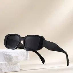 LEGEND EYEWEAR Unisex Rectangle Sunglasses with UV Protected Lens SGLGPDMXSZWRYPU7-image-8