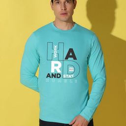 WOOSTRO Men Typography Printed Slim Fit T-shirt-image-0