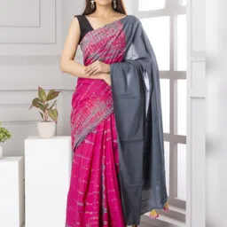 Lovwear Grey Pure Cotton Sarees-picture-10