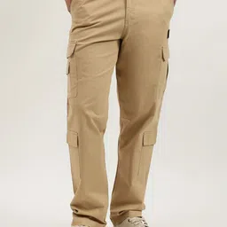 United Colors of Benetton Men Broken Twill Straight Fit Cargos-picture-47
