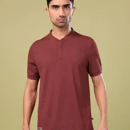 Technosport Men Polo Collar UPF50 Applique Slim Fit T-shirt-image-9