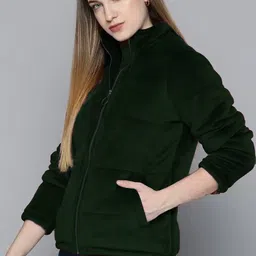 BAESD Women Mock Collar Solid Casual Lightweight Padded Jacket-57