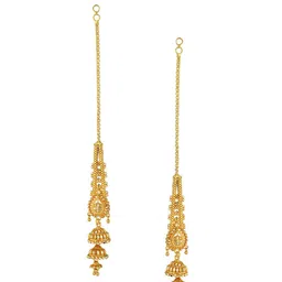 Vighnaharta Gold-Plated Dome Shaped Jhumkas-31