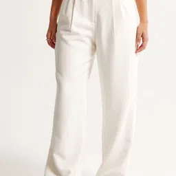 FNOCKS Women Relaxed Straight Leg Loose Fit High-Rise Pleated Trousers-picture-8