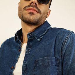 Thomas Scott Men Smart Slim Fit Faded Opaque Faded Casual Shirt-image-24