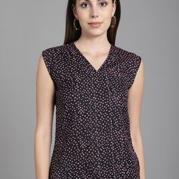 SZN Geometric Print Crepe Top-picture-10