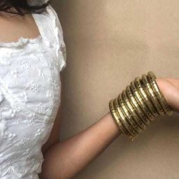 Sangria Beaded Spiral Bangle-43