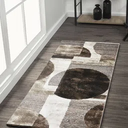 OBSESSIONS Brown & Beige Printed Rectangular Bedside Runners-8