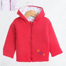 BUMZEE Boys Reversible Conversational Printed Padded Jacket-25