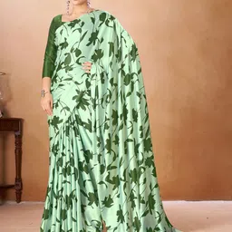 Garden Vareli Floral Satin Saree-picture-34