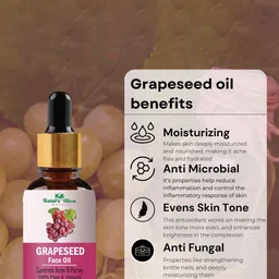 Nature Glow Herbal Set Of 3 Grapeseed With Argan & Rosehip Facial Oil- 15 ml Each image 3