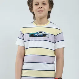 Monte Carlo Boys Striped Pockets T-shirt-image-61