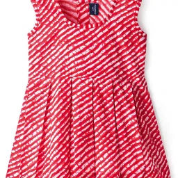 JAV CREATIONS Girls Striped Fit & Flare Dress-picture-45