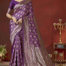 DIVASTRI Woven Design Zari Banarasi Saree-image-97