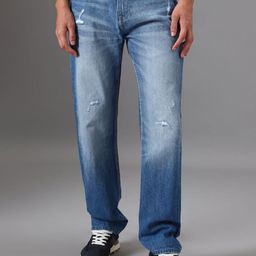Banana Club Men Classic Mildly Distressed Light Fade Jeans-picture-47
