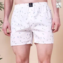 URBAN SCOTTISH Men Pack Of 3 Printed Pure Cotton Boxers USBX2485-S-image-83