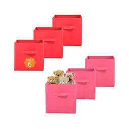 Aura Pink & Red 6 Pieces Multi-Utility Organisers-53