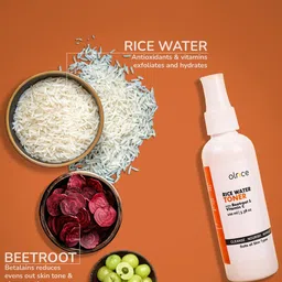 OLRICE Set Of 2 Rice Water Toner With Beetroot & Vitamin C - 100 ml Each image 2