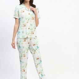 MADAME M SECRET Women Printed Night suit-image-20