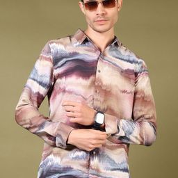 V-Mart Men Spread Collar Abstract Printed Cotton Casual Shirt-image-29