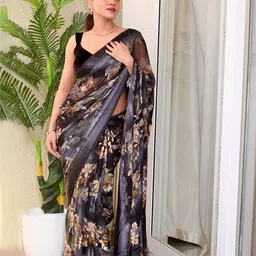 Sanwariya Silk Floral Pure Georgette Bagh Saree-56