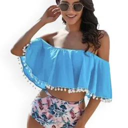 ANGEL CROSHET Printed Swim Bikini Set-image-32