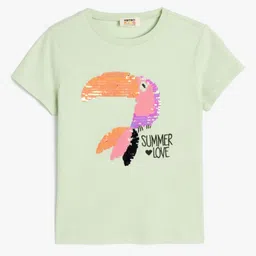 Koton Girls Printed Applique T-shirt-picture-27