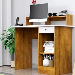HEXA RED Beige Engineered Wood Study Table-29