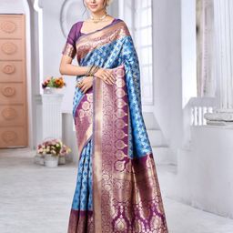 AVANTIKA FASHION Woven Design Zari Pure Silk Banarasi Saree-image-62