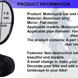 dvineautofashionz Manual Rear View Mirror For Honda Universal For Bike image 4