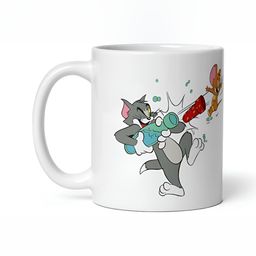 Mr UVD White & Grey Graphic Printed Ceramic Glossy Mug 350 ml-image-93