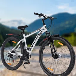 URBAN TERRAIN Galaxy Ultra Steel 21 Speed 27.5T Mountain Cycle, White-31
