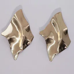 TEULRIP Gold-Plated Contemporary Drop Earrings-image-37