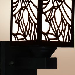 Gojeeva Brown Wood Square Wall Lamps-picture-45