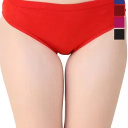 DHANDAI FASHION Pack of 5 Mid-RiseHipsterBriefs Soft Cotton Panty (SC-M-21)Mlt Pcs-5-picture-4