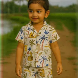 IRSIA Kids Girls Printed Shirt with Shorts-picture-14