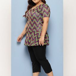 BAESD Plus Size Printed Swimwear & Attached Shorts With Goggle image 4